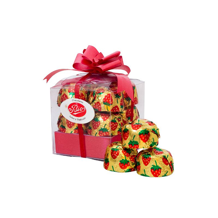 Bombones De Chocolate Rellenos Frutilla Bios 125 G