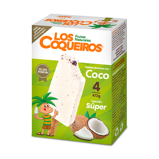 Helado Coco Los Coquerios X4