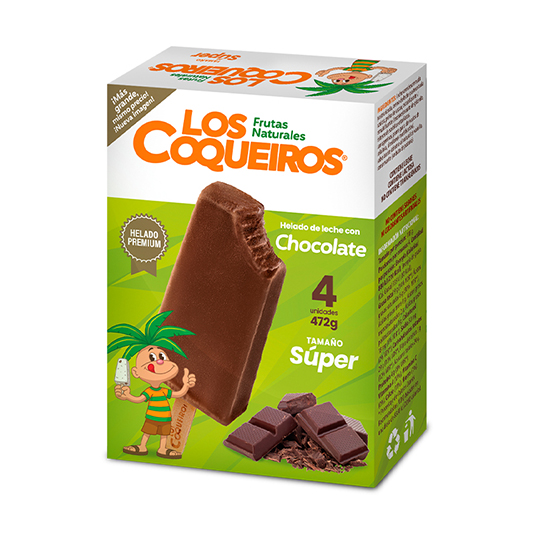 Helado Chocolate Los Coquerios X4