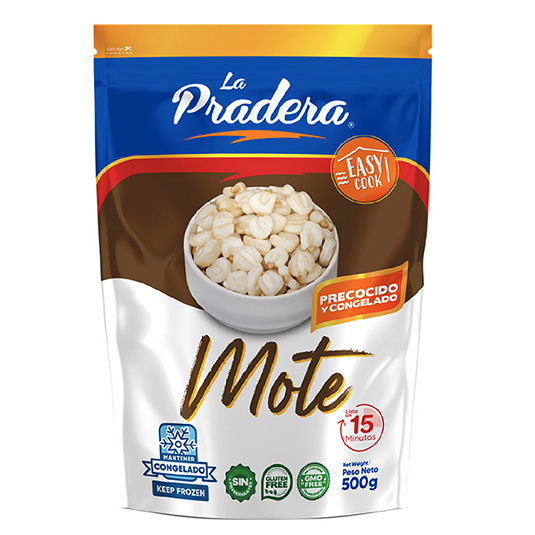 Mote Precocido Y Congelado La Pradera 500Gr
