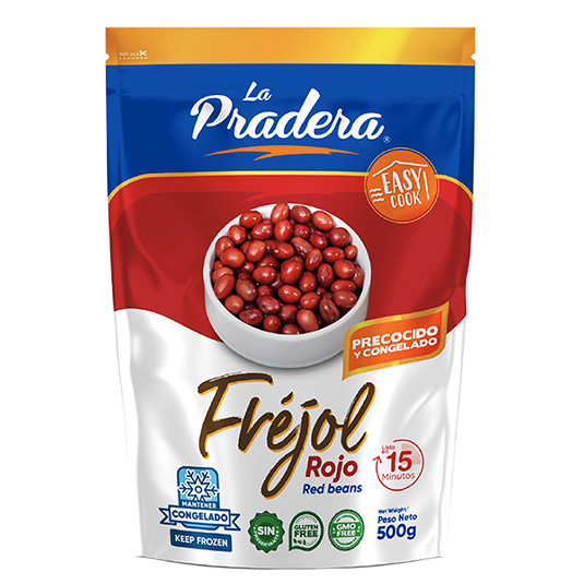 Frejol Rojo Precocido Y Congelado La Pradera 500Gr