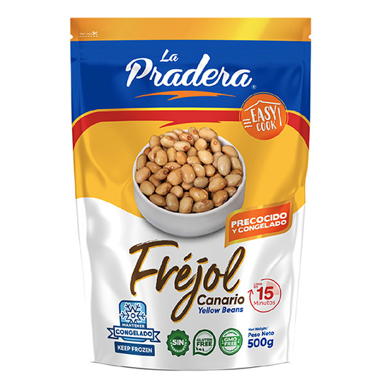 Frejol Canario Precocido Y Congelado La Pradera 500Gr