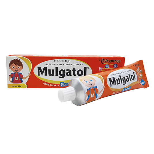 Vitamina Mulgatol Sabor Jalea Naranja Tubo 100G