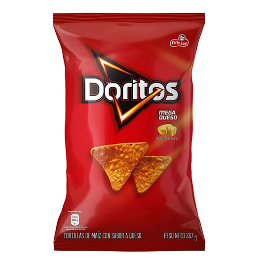 Tortillas De Maiz Doritos Mega Queso 267G