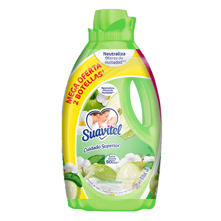 Suavitel Suavizante Frescura De Manzana 2X970 Ml.