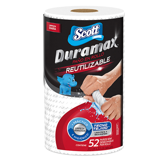 Duramax Scott Paño Rollo Reutilizable X 52 Un.
