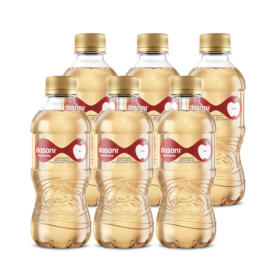 Agua Con Gas Sabor A Manzana Dasani 6Pack 300Ml