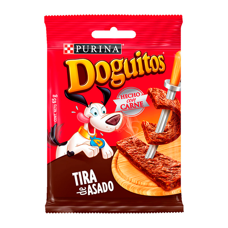 Snack Para Perro Tira Asado Doguitos 65G