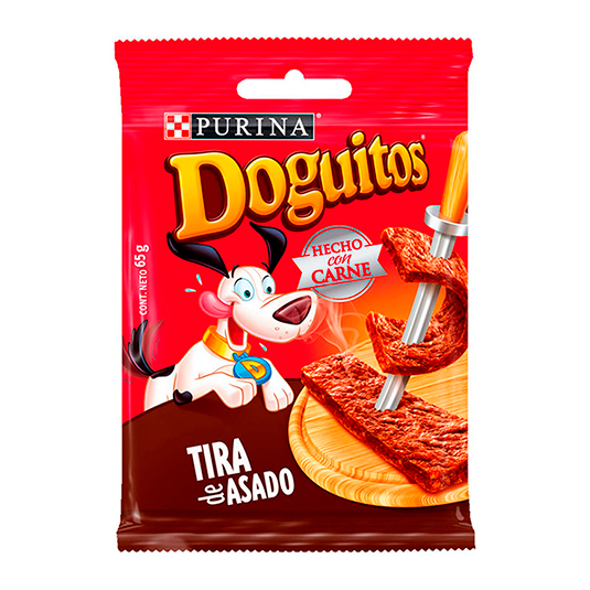 Snack Para Perro Tira Asado Doguitos 65G