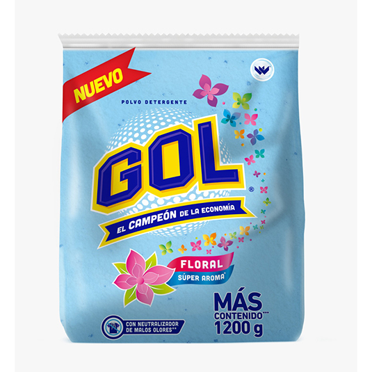 Detergente Gol Floral 1200 Gr.