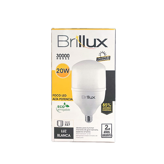 Foco Led Alta Potencia Luz Blanca 20 W.