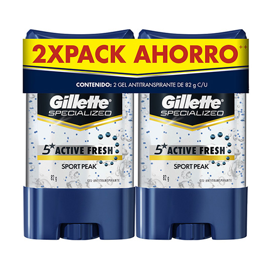 Desodorante Gillette Cleargel Sportpeak 82Gr
