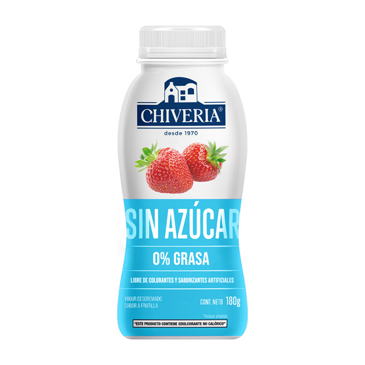 Yogur Chiveria Light Frutilla 180Gr