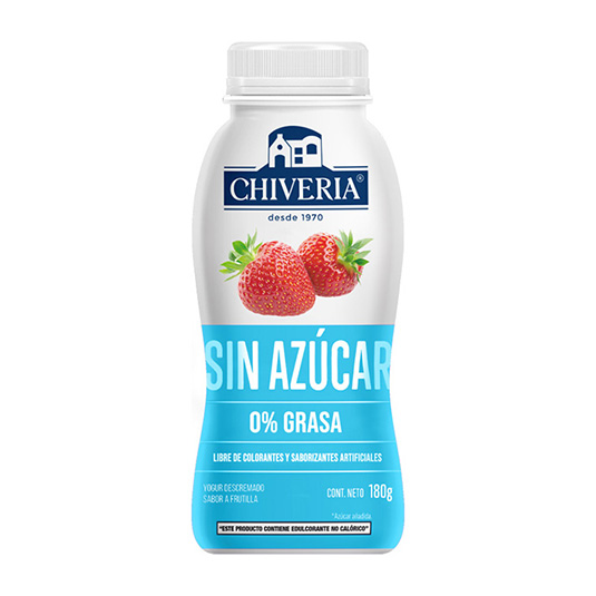 Yogur Chiveria Light Frutilla 180Gr