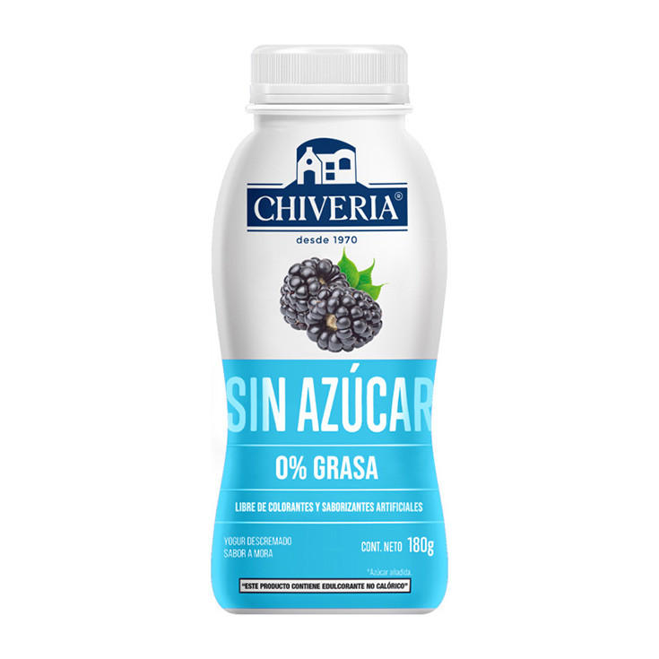 Yogur Chiveria Light Mora 180Gr