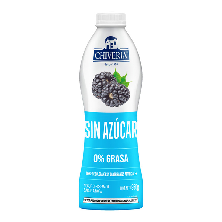 Yogur Chiveria Light Mora 950Gr