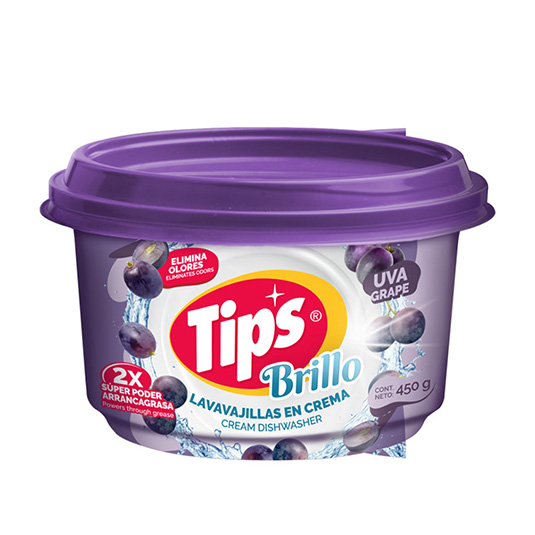 Lavavajillas Tips Crema Uva 450 Gr.