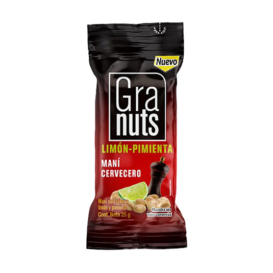 Mani Cervecero Limon Pimienta Granuts 40gr