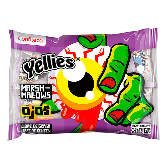 Marshmallows Ojos Rellenos Yellies 200GR
