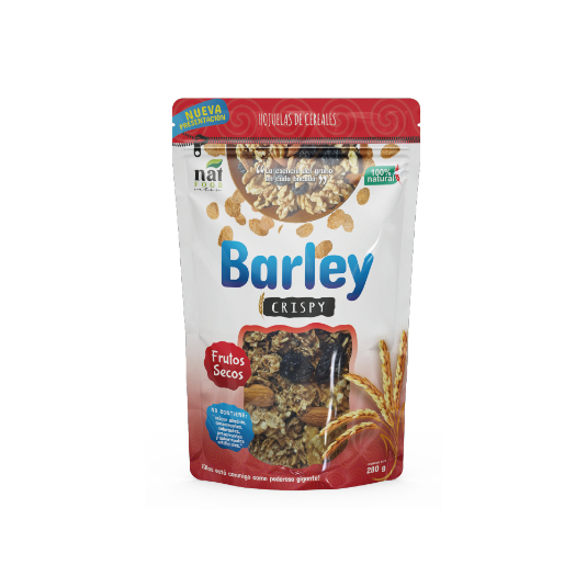 Hojuelas Barley Crispy De Trigo Cebada Con Frutos Secos & Am Hojuelas Barley Crispy De Trigo Cebada Con Frutos Secos & Am