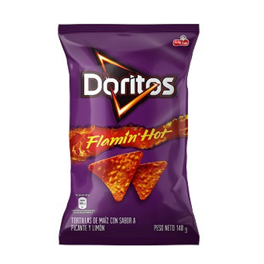 Doritos Flaming Hot Sabor Picante y Queso 140GR