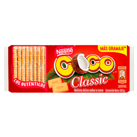 Galleta Coco Classic Nestle 225Gr.