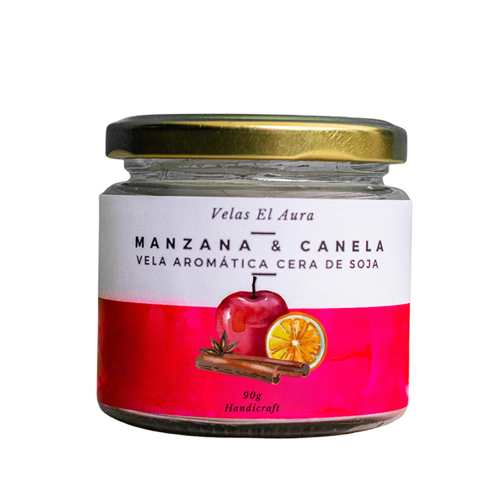 Vela Aromática Manzana Y Canela 90 Gr