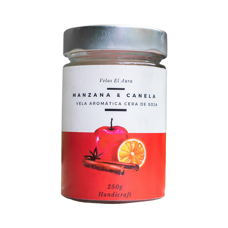 Vela Aromática Manzana Y Canela 250 Gr