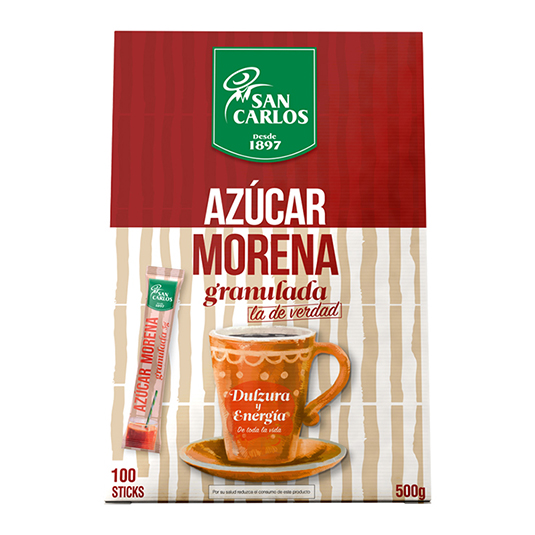 Azucar San Carlos Crudo Stick X 100 Un
