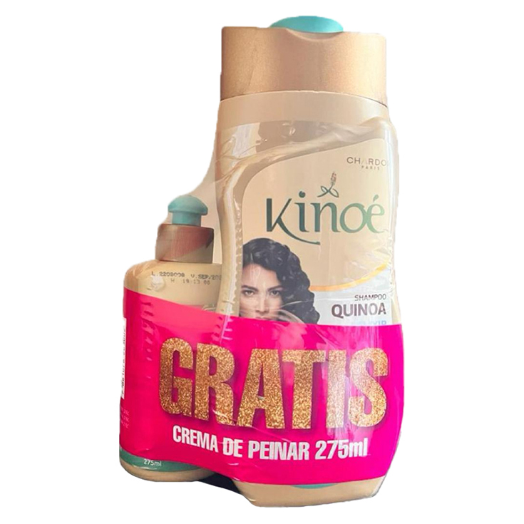 Pack Kinoe Shampo 550Ml+Kinoe Acond 530Ml+ Gratis Crema De P