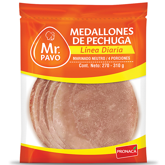 Mr. Pavo Medallones De Pechuga Linea Diaria Funda 270 - 310