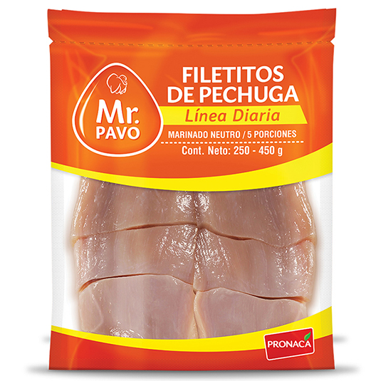 Mr. Pavo Filetitos De Pechuga Linea Diaria Funda 250 - 450 G