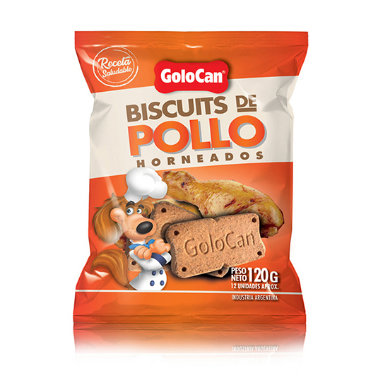 Alimento Para Perro Golocan Biscuits De Pollo 120 Gr
