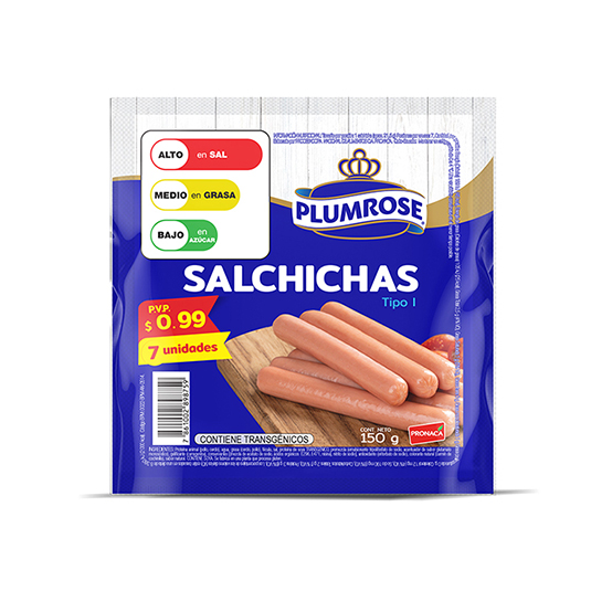Salchicha Linea Diaria Plumrose 150Gr