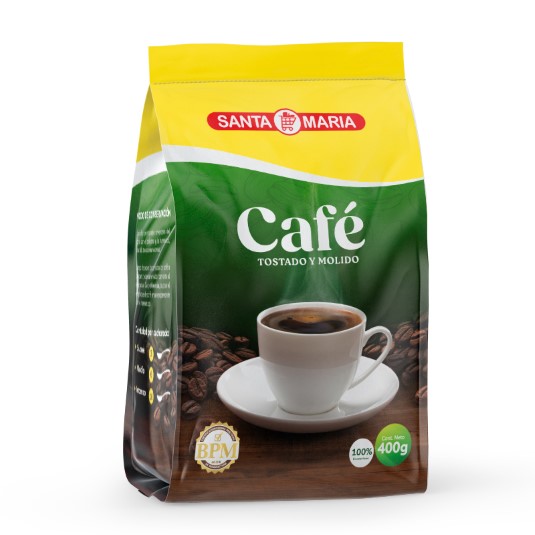 Café Tostado Y Molido Clásico Santa María 400Gr