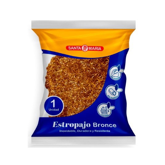 Estropajo Bronce X1 Santa Maria 15 Gr
