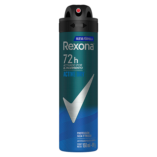 Desodorante Aerosol Rexona Active Dry 150 Ml