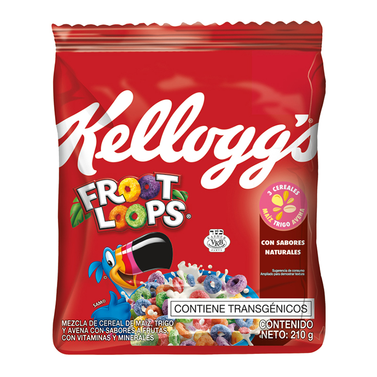 Cereal Kellogg´S Froot Loops Funda 210 Gr.
