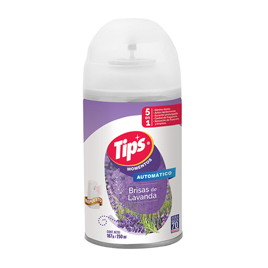 Ambiental Tips Automatico Momentos Brisas Lavanda 250 Ml.