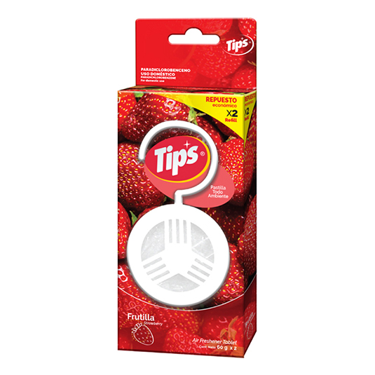 Ambiental Tips Pastilla Frutilla Rep X 2 Un 60 Gr.