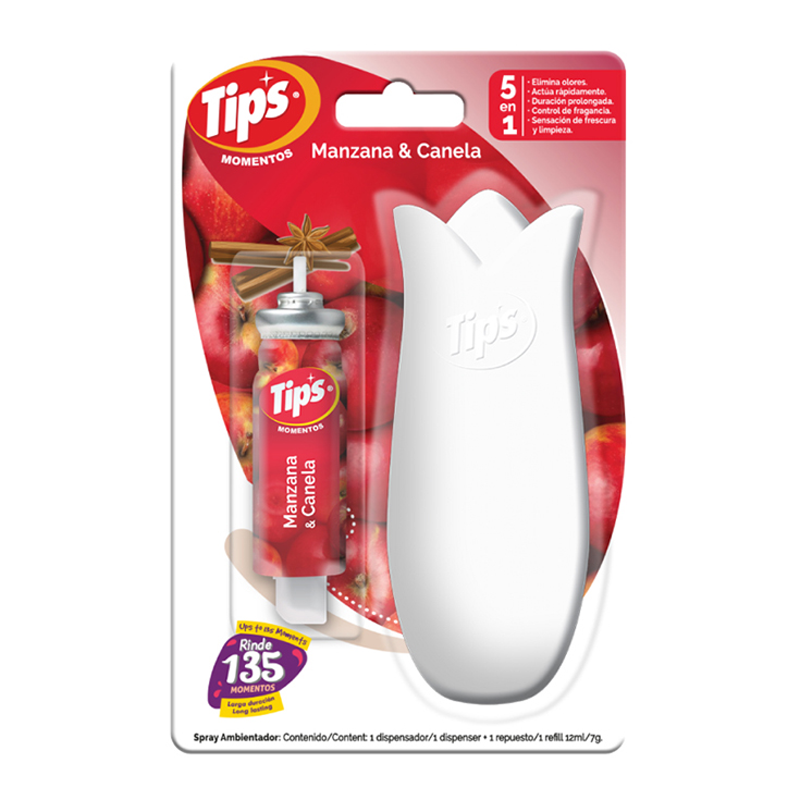 Ambiental & Dispensadortips Momentos Manzana & Canela 12 Ml.