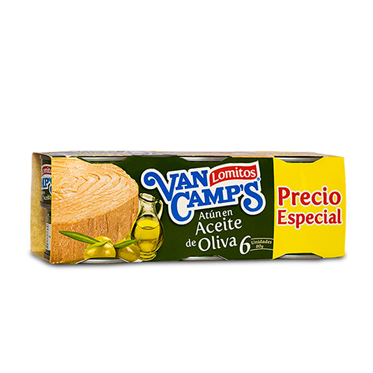 Van camps oliva 6pack 80gr c/u