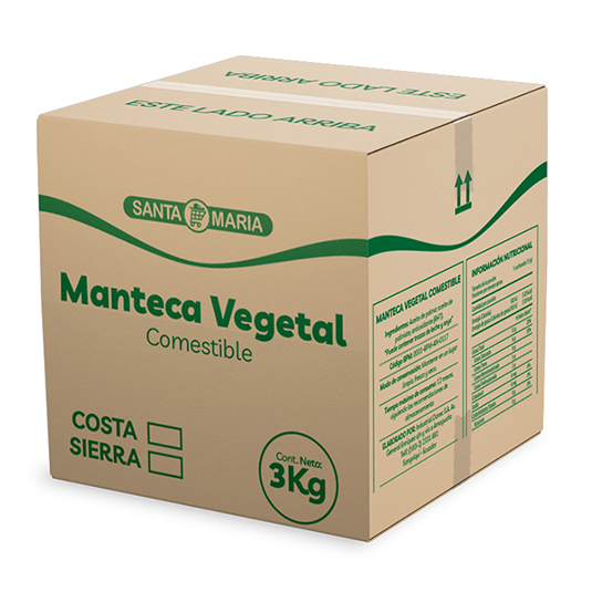 Manteca Funda Santa María 3 Kg.