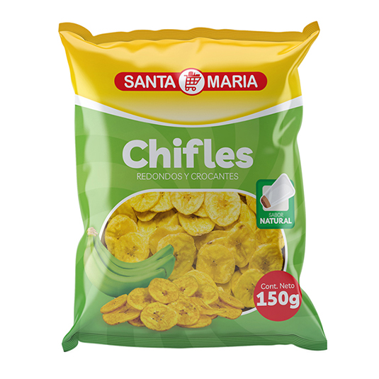 Chifle Redondo Sal Santa Maria 150 Gramos