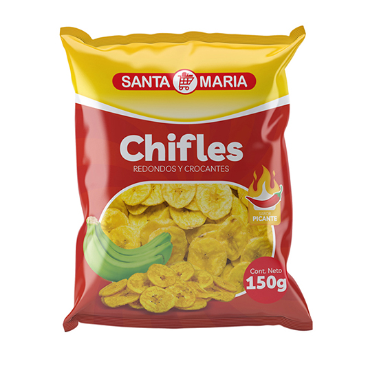 Chifle Redondo Picante Santa Maria 150 Gramos