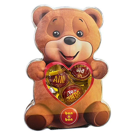 Bombon Relleno Chocolate Leche Bon O Bon Estuche Osito 135 G