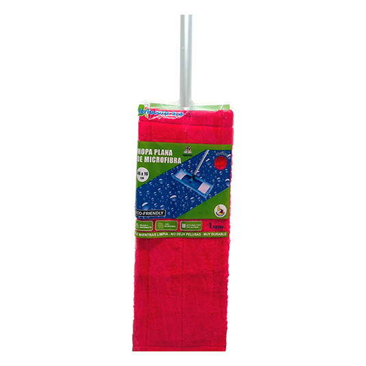 Mopa Agatha Plana Microfibra Con Tubo De Aluminio Un.