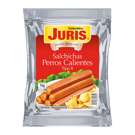 Salchichas Perro Caliente Juris 1 Kg