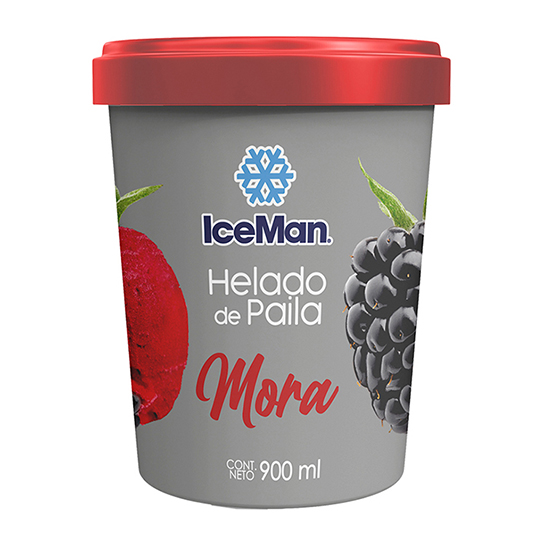 Helado De Paila Mora Iceman 900Ml