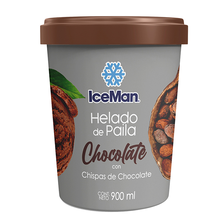 Helado De Paila Chocolate Iceman 900Ml